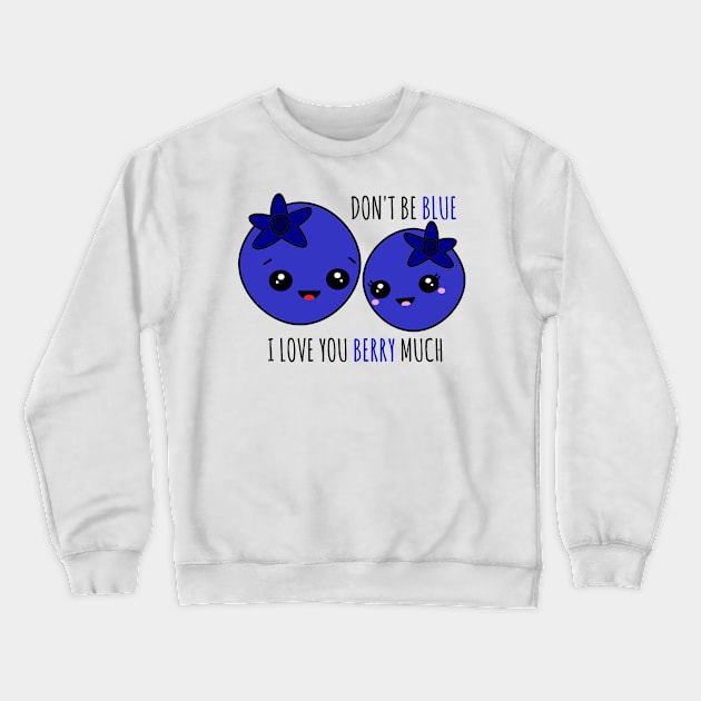 Blueberries Crewneck Sweatshirt by MrsCathyLynn